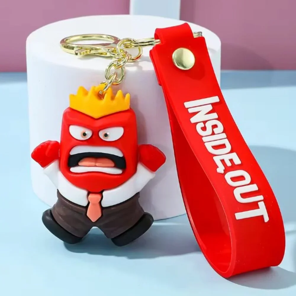Inside Out 2 9-Piece Character Keychain Set Emotions Bag Charm Lot